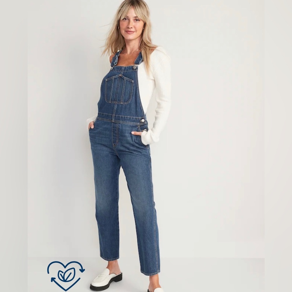Old Navy Slouchy Straight Overalls